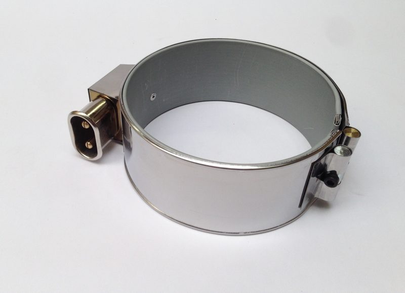Collier chauffant mica blindé – SCIENTAX // Armoured mica heating band with tangential connector power supply - SCIENTAX