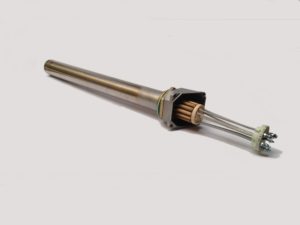 Résistance chauffante sous barillets montée dans fourreau (thermoplongeur) – SCIENTAX // Heating element under ceramic barrels mounted in sheath (immersion heater) - SCIENTAX